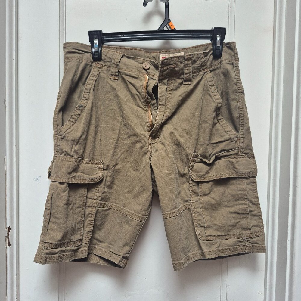 Wrangler Dark Tan Cargo Shorts - 100% cotton - 30